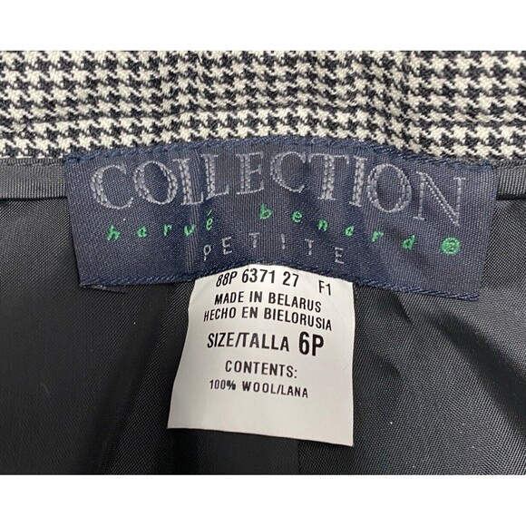 Collection Harve Bernard Women Petite Dress Pants 100% Wool Lined Size 6P - Picture 5 of 5